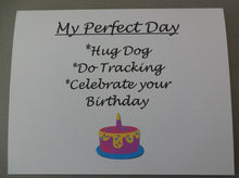 Load image into Gallery viewer, Perfect Day Tracking & Happy Birthday Card