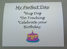 Load image into Gallery viewer, Perfect Day Tracking & Happy Birthday Card