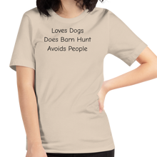 Load image into Gallery viewer, Loves Dogs, Does Barn Hunt T-Shirts - Light