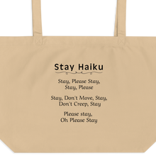 Load image into Gallery viewer, Stay Haiku X-Large Tote/ Shopping Bags