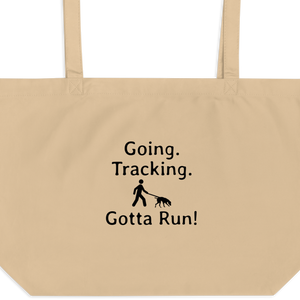 Going. Tracking. Gotta Run X-Large Tote/ Shopping Bags