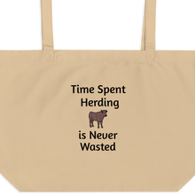 Load image into Gallery viewer, Time Spent Cattle Herding X-Large Tote/ Shopping Bags
