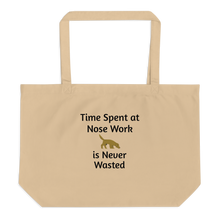 Load image into Gallery viewer, Time Spent at Nose Work X-Large Tote/ Shopping Bags