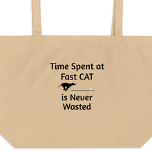 Load image into Gallery viewer, Time Spent at Fast CAT X-Large Tote/ Shopping Bags