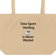 Load image into Gallery viewer, Time Spent Sheep Herding X-Large Tote/ Shopping Bags
