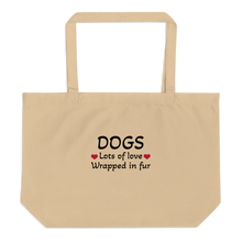 Load image into Gallery viewer, Dogs, Lots of Love X-Large Tote/ Shopping Bags