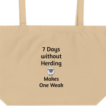 Load image into Gallery viewer, 7 Days Without Sheep Herding X-Large Tote/ Shopping Bags
