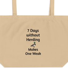 Load image into Gallery viewer, 7 Days Without Duck Herding X-Large Tote/Shopping Bags