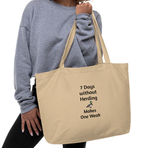7 Days Without Duck Herding X-Large Tote/Shopping Bags