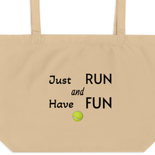 Load image into Gallery viewer, Just Run Tennis Ball X-Large Tote/ Shopping Bag