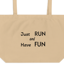 Load image into Gallery viewer, Just Run X-Large Tote/ Shopping Bag