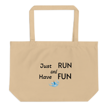 Load image into Gallery viewer, Just Run Dock Diving X-Large Tote/ Shopping Bag