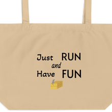 Load image into Gallery viewer, Just Run Barn Hunt X-Large Tote/ Shopping Bag