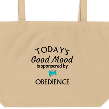 Load image into Gallery viewer, Good Mood by Obedience  X-Large Tote/ Shopping Bags