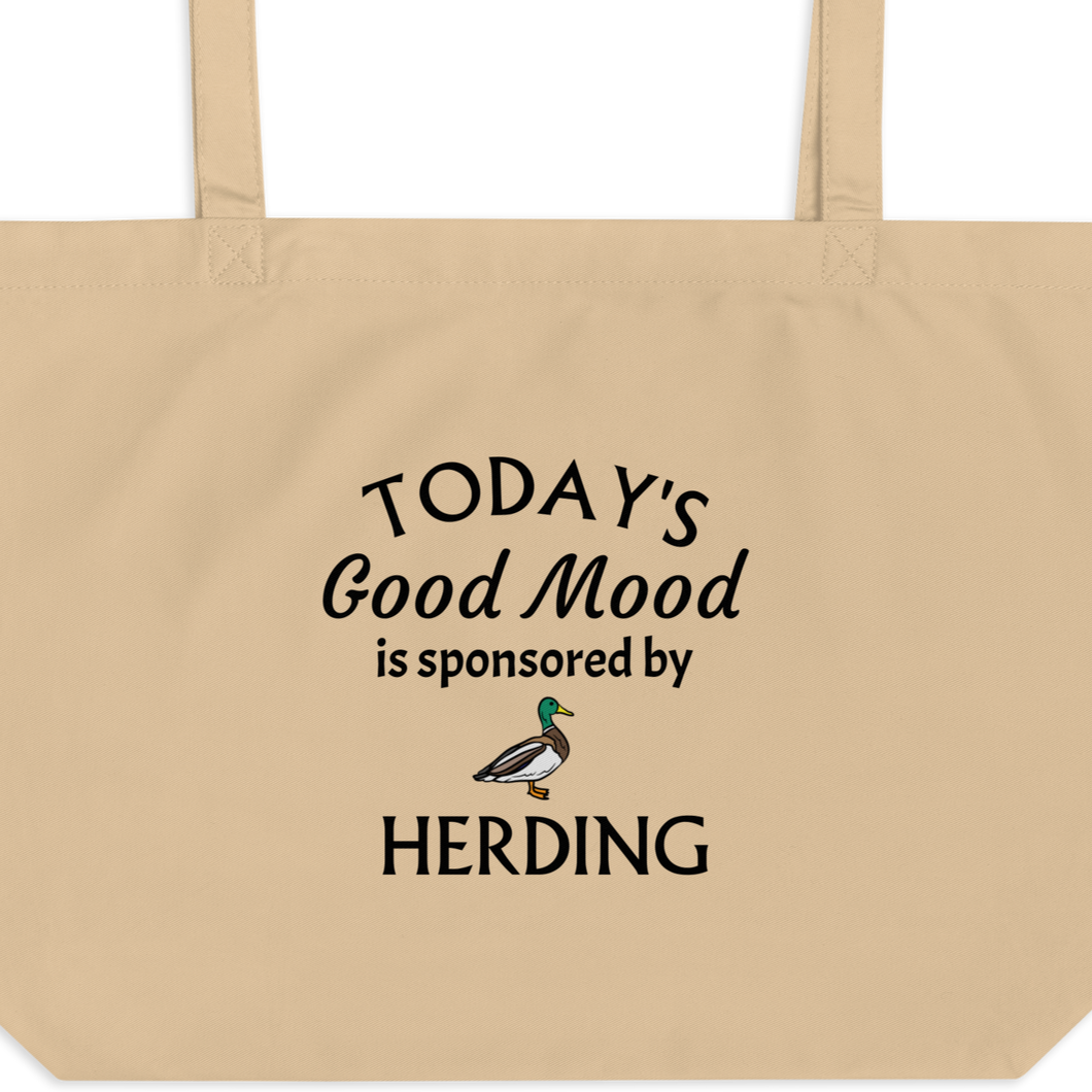 Good Mood by Duck Herding X-Large Tote/ Shopping Bags