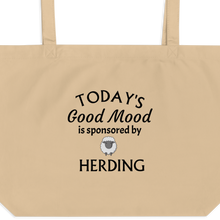 Load image into Gallery viewer, Good Mood by Sheep Herding X-Large Tote/ Shopping Bags
