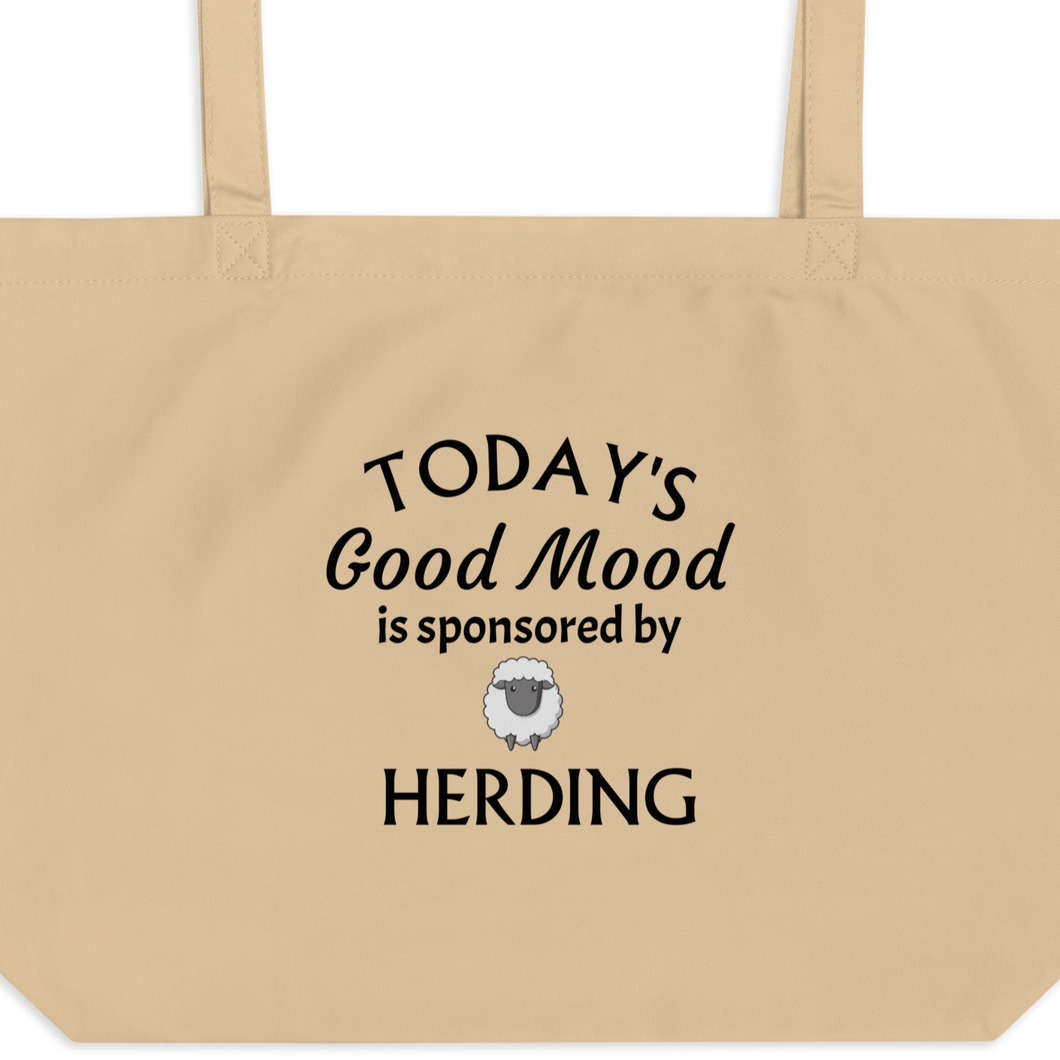 Good Mood by Sheep Herding X-Large Tote/ Shopping Bags