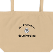 Load image into Gallery viewer, My Therapist Does Sheep Herding X-Large Tote/ Shopping Bags
