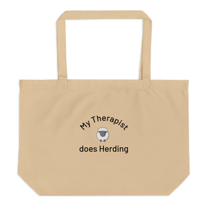 My Therapist Does Sheep Herding X-Large Tote/ Shopping Bags
