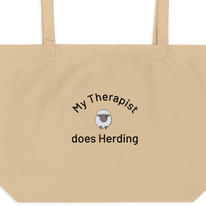 My Therapist Does Sheep Herding X-Large Tote/ Shopping Bags