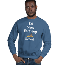 Load image into Gallery viewer, Eat. Sleep, Earthdog, Repeat Sweatshirts - Dark
