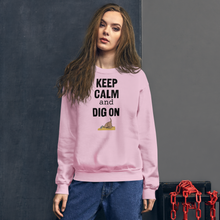 Load image into Gallery viewer, Keep Calm & Dig On Earthdog Sweatshirts - Light