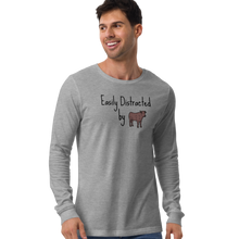 Load image into Gallery viewer, ESTELLA - Easily Distracted by Cattle Herding Long Sleeve Shirt