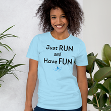 Load image into Gallery viewer, Just Run & Have Fun Dock Diving T-Shirts - Light