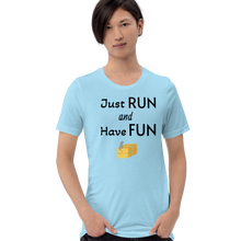 Load image into Gallery viewer, Just Run & Have Fun Barn Hunt T-Shirts - Light