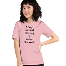 Load image into Gallery viewer, 7 Days Without Sheep Herding T-Shirts - Light