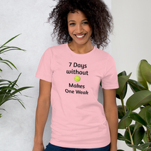 Load image into Gallery viewer, 7 Days Without a Tennis Ball T-Shirts - Light