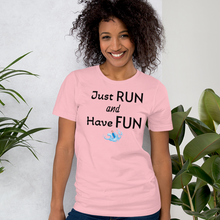 Load image into Gallery viewer, Just Run & Have Fun Dock Diving T-Shirts - Light