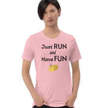 Load image into Gallery viewer, Just Run & Have Fun Barn Hunt T-Shirts - Light