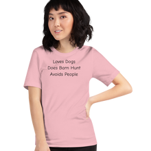 Load image into Gallery viewer, Loves Dogs, Does Barn Hunt T-Shirts - Light
