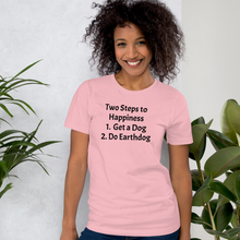 Load image into Gallery viewer, 2 Steps to Happiness Earthdog T-Shirts - Light