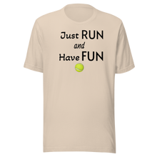 Load image into Gallery viewer, Just Run Tennis Ball T-Shirts - Light