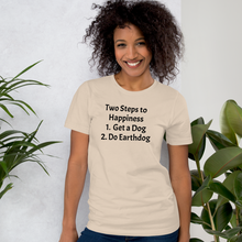 Load image into Gallery viewer, 2 Steps to Happiness Earthdog T-Shirts - Light