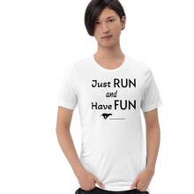 Load image into Gallery viewer, Just Run & Have Fun Lure Coursing T-Shirts - Light