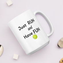 Load image into Gallery viewer, Just Run Tennis Ball Mugs