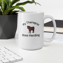 Load image into Gallery viewer, My Therapist does Cattle Herding Mugs