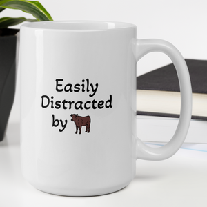 Easily Distracted by Cattle Herding Mugs
