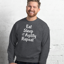 Load image into Gallery viewer, Eat Sleep Agility Repeat Sweatshirts - Dark