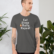 Load image into Gallery viewer, Eat Sleep Rally Repeat T-Shirts - Dark