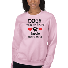 Load image into Gallery viewer, Dogs Make Me Happy Sweatshirts - Light