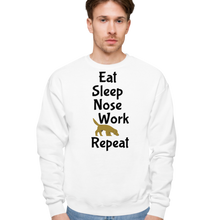 Load image into Gallery viewer, Eat Sleep Nose Work Repeat Sweatshirts - Light