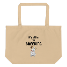 Load image into Gallery viewer, It's all in the Russell Terrier Breeding X-Large Tote/ Shopping Bags