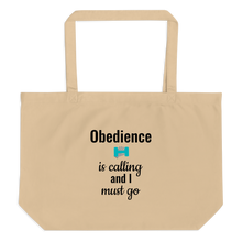 Load image into Gallery viewer, Obedience is Calling X-Large Tote/ Shopping Bags