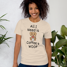 Load image into Gallery viewer, All I Need is Coffee & WOOF T-Shirts - Light