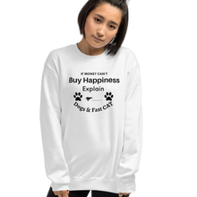 Load image into Gallery viewer, Buy Happiness w/ Dogs & Fast CAT Sweatshirts - Light