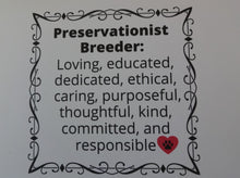 Load image into Gallery viewer, Preservationist Breeder/Conformation Notecards